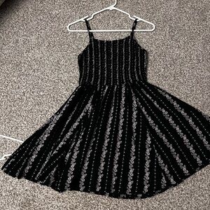 Elegant Black and White Kids Dress